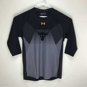 Under Armour HeatGear Project Rock mens half sleeve performance tee shirt 2XL